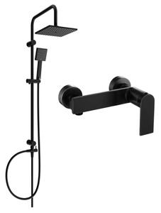 Mexen Tord set doccia esterno con soffione e miscelatore doccia Zero, nero - 71140200-70