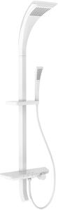 Mexen Sonic set doccia esterno con soffione e batteria, bianco - 78110-20
