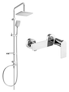 Mexen Sven set doccia esterno con soffione e miscelatore doccia Zero, cromo 71140262-00