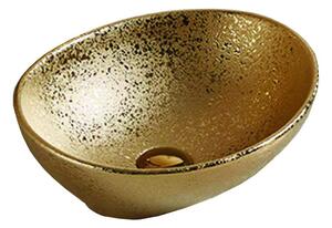 Mexen Elza lavabo da appoggio 40 x 33 cm, oro - 21014050