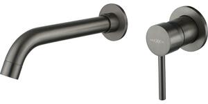 Mexen Alma batteria lavabo incassata, grafite - 75015-66