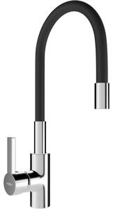 Mexen Flex miscelatore da cucina, cromo/nero - 670900-07