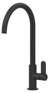Miscelatore monocomando Gessi Fisso 60075 299 40,7 cm Nero opaco