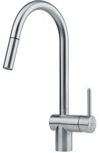 Franke Leda Neo - Miscelatore per lavello FC 0047 con bocca estraibile, acciaio inox 115.0590.047