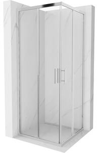 Mexen Rio cabina doccia quadrata 80 x 80 cm, trasparente, cromo - 860-080-080-01-00