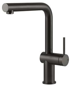GESSI INEDITO 60431#707 Miscelatore lavello con canna girevole Metallo Nero Spazzolato PVD