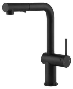 Miscelatore monocomando Gessi Inedito 60435 299 25,7 cm Nero opaco