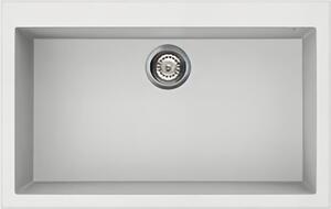 Smeg VZ79B, Sintetico, Bianco, 1 vasca/piatto, 720 x 400 mm, 21,5 cm, 7,62 cm (3")