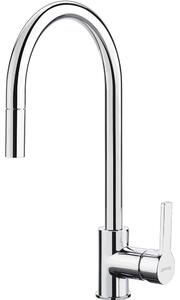 Miscelatore da cucina Smeg con leva e doccetta estraibile MID2CR 44,8 cm cromato