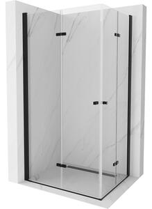 Mexen Lima Duo cabina doccia pieghevole 80 x 70 cm, trasparente, nero - 856-080-070-70-00-02
