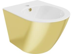 Mexen Lena bidet sospeso, bianco/oro - 35224806