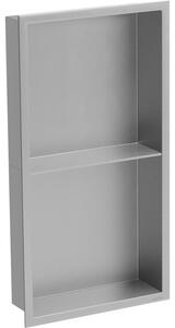 Mexen X-Wall-R mensola da incasso con cornice e ripiano 60 x 30 cm, inox - 1910603010S
