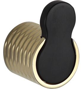 Mexen Base gancio per asciugamano, nero/oro - 7088235-57