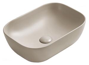 Mexen Rita lavabo da appoggio 45 x 32 cm, beige opaco - 21084566