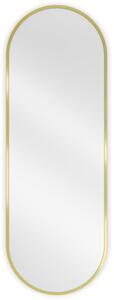 Mexen Loft specchio da bagno ovale 100 x 35 cm, cornice dorata - 9851-100-035-000-50