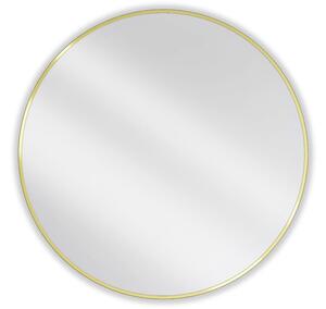 Mexen Loft specchio da bagno rotondo 90 cm, cornice dorata - 9850-090-090-000-50
