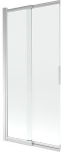 Mexen Fox parete divisoria per vasca da bagno 2-ante scorrevole 85 x 150 cm, trasparente, cromo - 891-085-002-01-00