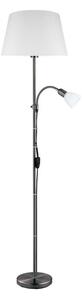 Eglo 31178 - Lampada da terra ALMACEN 1xE27/60W/230V + 1xE14/25W nero/bianco