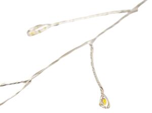 Aigostar - Catena luminosa natalizia LED da esterno 300 LED/8 funzioni 3xAA 9,3m IP44 bianco caldo