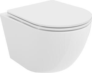 Mexen Lena wc bowl Rimless Tornado con sedile a chiusura rallentata slim, duroplast, bianco lucido - 30220300T