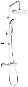 Mexen KX05 set doccia esterno con soffione e rubinetto termostatico, cromo/bianco - 771500591-00