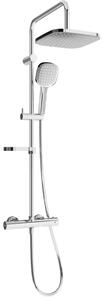 Mexen KX33 set doccia a parete con soffione e rubinetto termostatico, cromo - 771503391-00