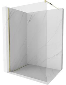 Mexen Kioto schermata doccia Walk-in 70 x 200 cm, trasparente 8 mm, oro - 800-070-101-50-00