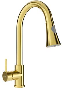 Mexen Elia rubinetto da cucina, oro - 670101-50