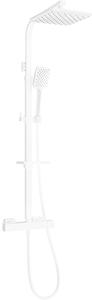 Mexen CQ62 set doccia esterno con soffione e miscelatore termostatico, bianco - 772506295-20