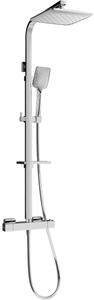 Mexen CQ62 set doccia esterno con soffione e miscelatore termostatico, cromo - 772506295-00