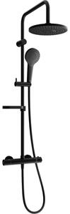 Mexen KX05 set doccia da esterno con soffione e rubinetto termostatico, nero - 771500591-70