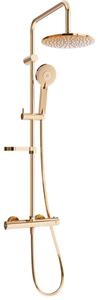 Mexen KX40 set doccia esterno con soffione e miscelatore termostatico, oro rosa - 771504091-60