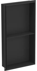 Mexen X-Wall-NR mensola da incasso senza flangia con ripiano 60 x 30 cm, nero - 1971603010S