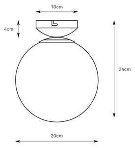 Markslöjd 109024 - Plafoniera da soffitto per bagno STINTINO 1xE14/40W/230V IP44 cromo satinato