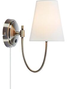 Markslöjd 108908 - Applique AMAR 1xE14/40W/230V bianco/ottone