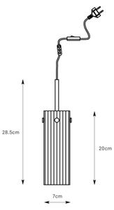 Markslöjd 109015 - Lampada a sospensione con cavo TIBIA 1xE14/40W/230V beige fumé/ottone