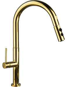 Mexen Ava rubinetto da cucina, oro - 672800-50