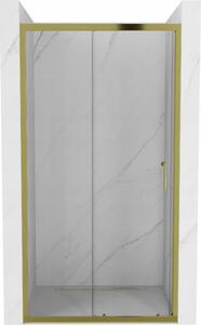 Mexen Apia porte doccia scorrevoli 110 cm, trasparente, dorato - 845-110-000-50-00