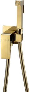 Mexen Cube miscelatore bidet da incasso con set puntuale, oro - 7599150-50