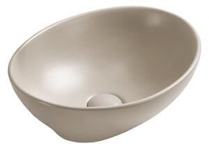 Mexen Elza lavabo da appoggio 40 x 33 cm, beige opaco - 21014066