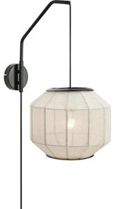 Markslöjd 108957 - Lampada da parete ASUKA 1xE27/60W/230V lino/nero