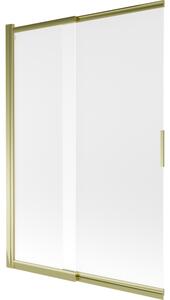 Mexen Fox paravento per vasca da bagno a 2 ante scorrevoli 120 x 150 cm, opaco, oro - 891-120-002-50-30