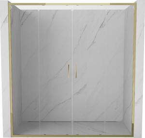 Mexen Exo porta doccia doppia scorrevole 170 cm, trasparente, dorata - 8152-170-000-50-00