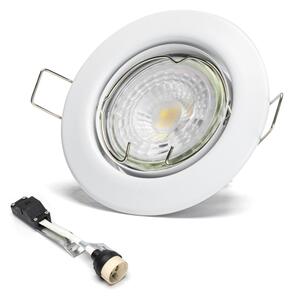 Aigostar - Set da 3 faretti da incasso LED, 1x GU10/4,5 W/230 V, 4000 K, bianco