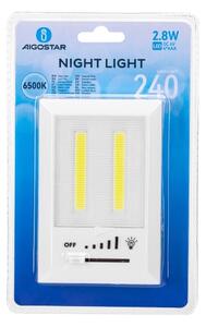 Aigostar - Lampada da notte portatile a LED/4xAAA 6500K