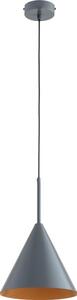Lampada a sospensione su cavo FABO 1xE27/15W/230V grigio