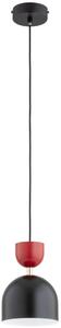 Lampadario a cavo ENTORI 1xE27/15W/230V nero/rosso