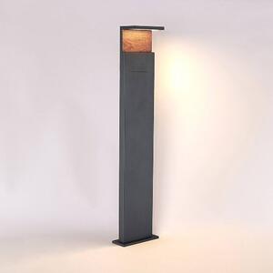 Lucande - Lignus Lampada LED da Giardino H100 Grigio Scuro