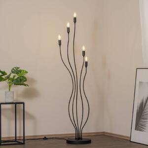 Opviq Lampada da terra Bonibon 13231 in metallo nero altezza 155 cm a 5 luci