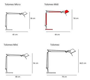 Artemide - Tolomeo MIDI Lampada da Tavolo Alu